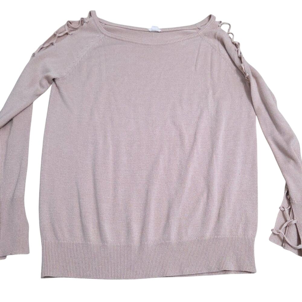 Garage woman's long sleeve pink shirt size S with cute open sleeves